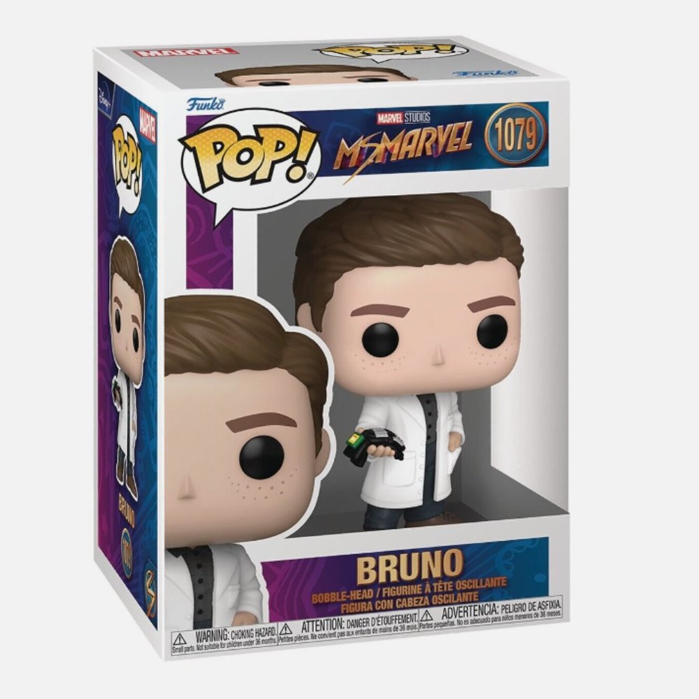 Marvel Studios Comics Ms Marvel Pop! Funko Bruno Action Figure / Toy 1079